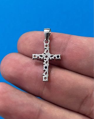 Colgante Cruz De Plata De Ley 925