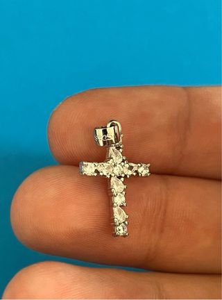 Colgante Cruz circonitas De Plata De Ley 925