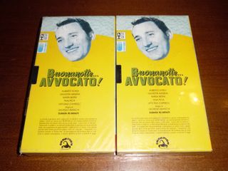 2VHS NUOVE SIGILLATE,UGUALI"BUONANOTTE...AVVOCATO!