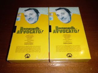 2VHS NUOVE SIGILLATE,UGUALI"BUONANOTTE...AVVOCATO!