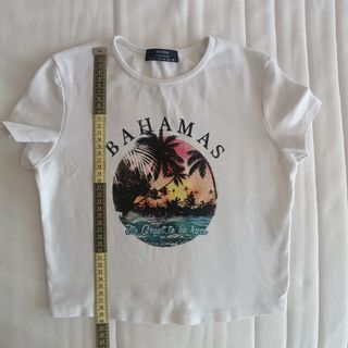 Camiseta top blanca Bershka M