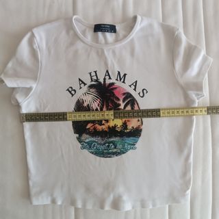 Camiseta top blanca Bershka M