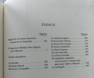 Libro Obras Completas de Cervantes Quijote y otras