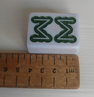 Lote de 96 fichas Mahjong azules