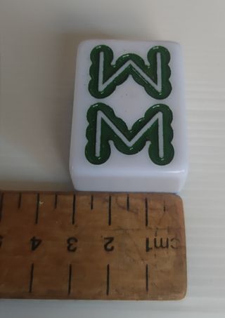 Lote de 96 fichas Mahjong azules