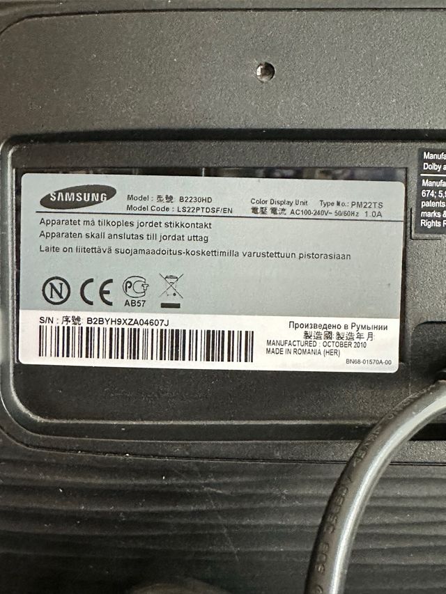 Tv Samsung B2230HD Nuovo!