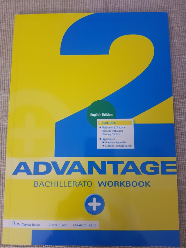 2 libros: Advantage Student's y workbook 2 Bach