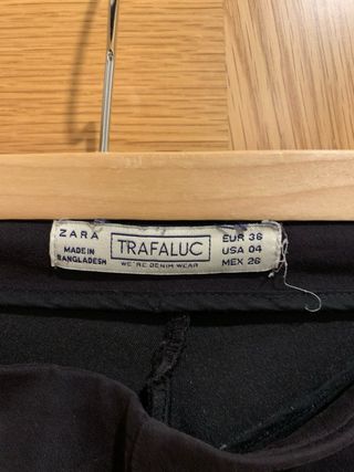 Pantalones Mallas Zara negras