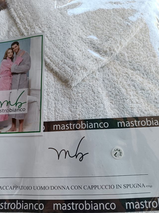 Accappatoio unisex uomo donna spugna