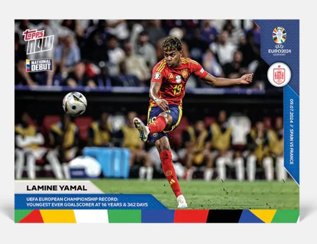 Lamine Yamal Topps Now Euro #54