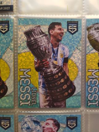 Cromo Card Messi campeónn de América