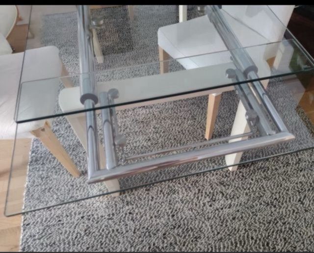 Mesa extensible de cristal  ¡Súper oferta!