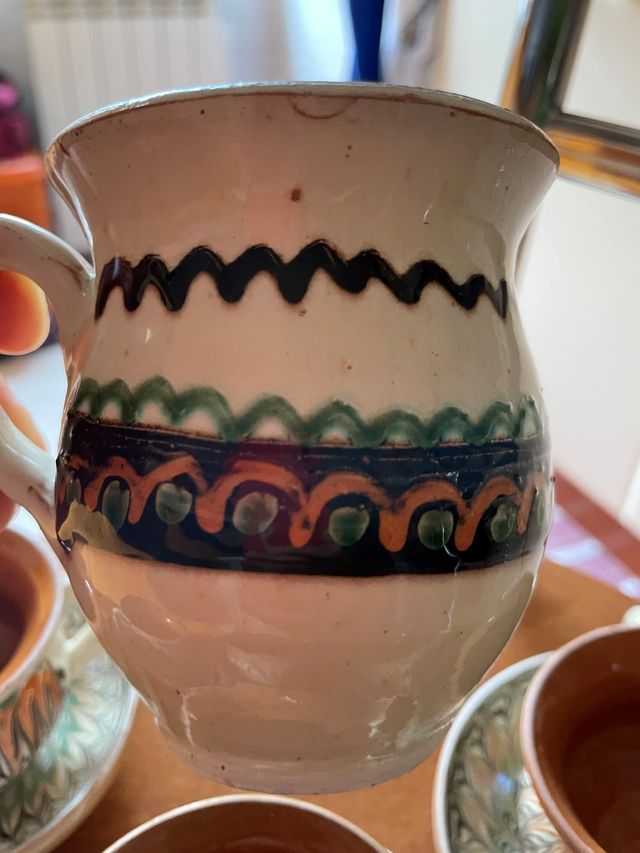 Set completo 6 tazzine in ceramica di Horezu