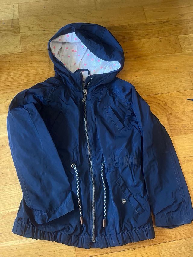 Gabardina niña azul