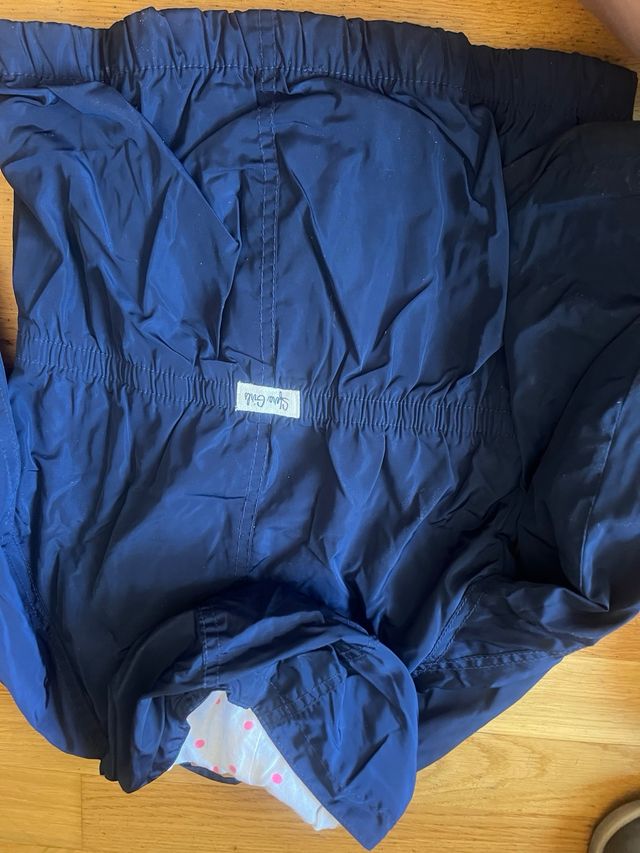 Gabardina niña azul