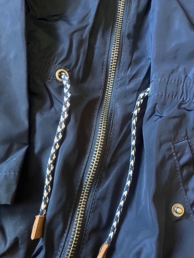 Gabardina niña azul