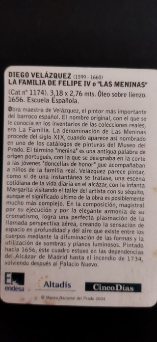 MEDALLA MUSEO DEL PRADO LAS MENINAS