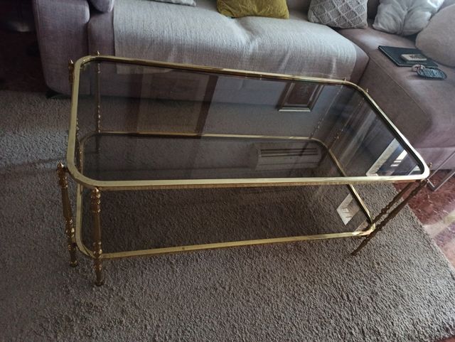 Mesa de centro bronce