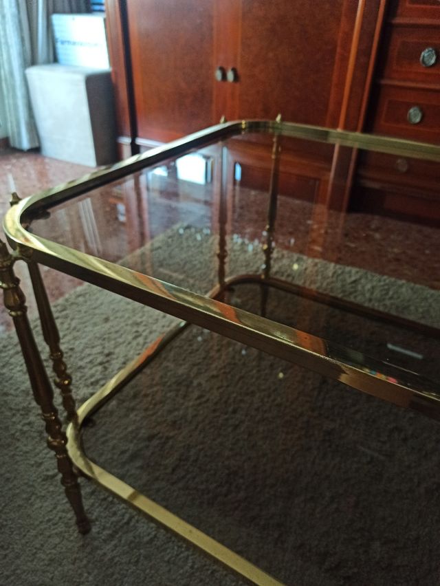 Mesa de centro bronce