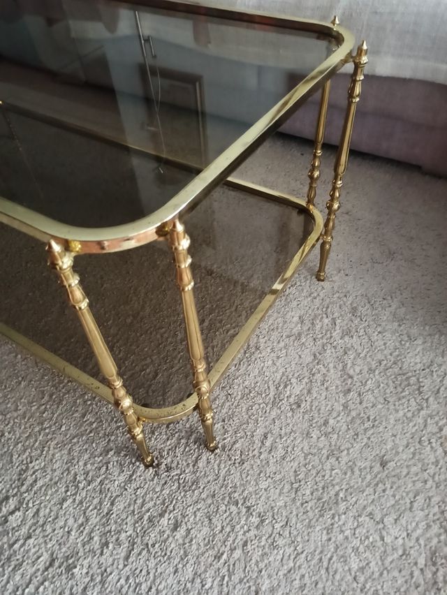 Mesa de centro bronce