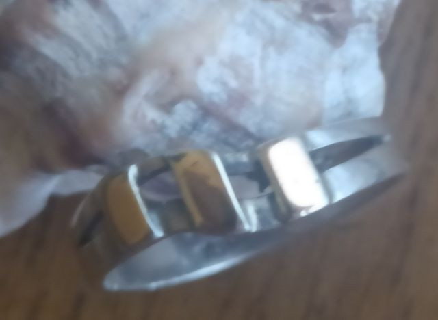 ANILLO PLATA LEY 950 CON PLACA ORO