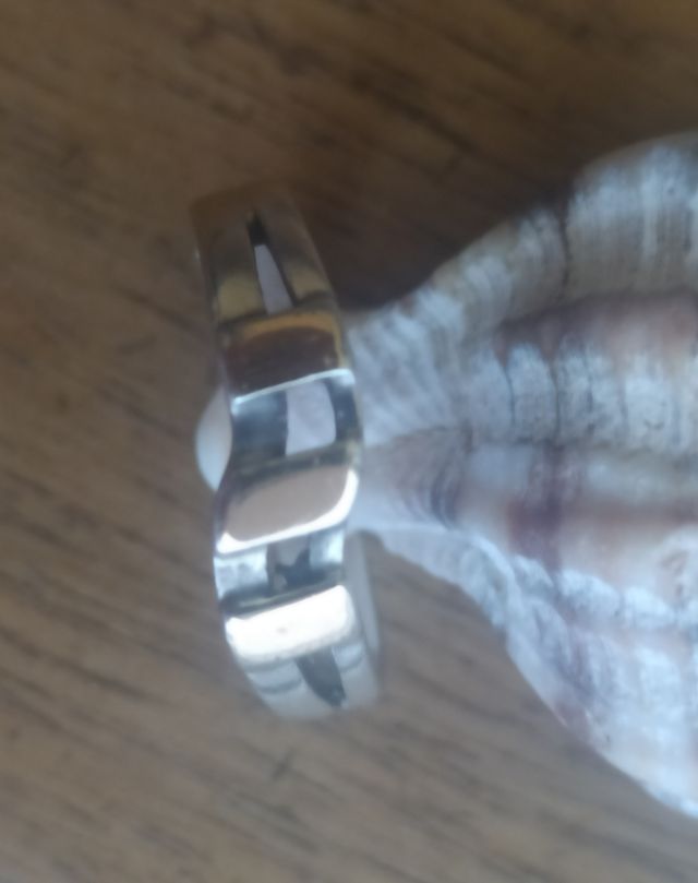 ANILLO PLATA LEY 950 CON PLACA ORO