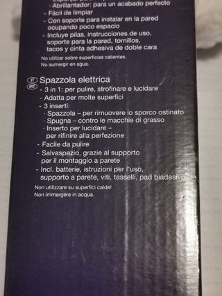 Spazzola elettrica rotante. 3 funzioni in 1.