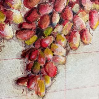 Cuadro óleo Uvas
