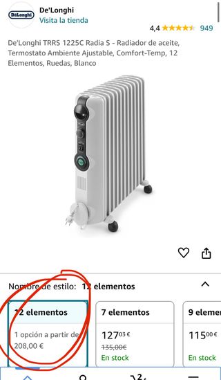 Radiador de aceite Delonghi