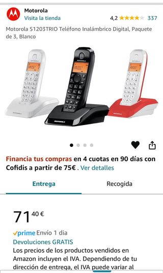4 TELEFONOS MOTOROLA S1203
