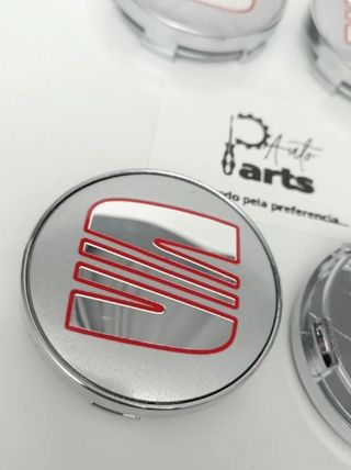 4x Tampas Buchas de llantas cubo SEAT 60mm