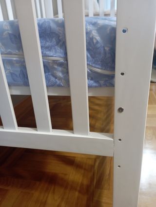 Cuna bebe blanca