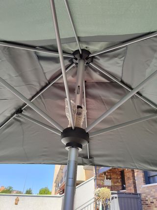 Sombrilla y BASE Gris 220x140 NUEVA