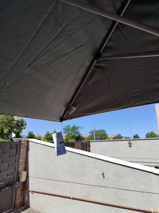 Sombrilla y BASE Gris 220x140 NUEVA