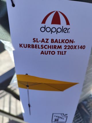 Sombrilla y BASE Gris 220x140 NUEVA