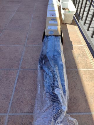 Sombrilla y BASE Gris 220x140 NUEVA