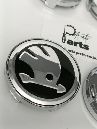 4x Tampas Buchas de llantas cubo Skoda 60mm