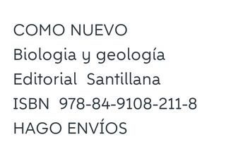 Biologia y geología 1° bachiller