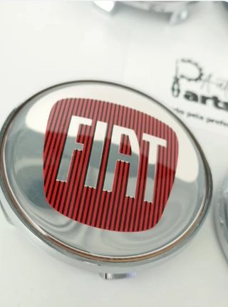 4x Tampas Buchas de llantas cubo Fiat 68mm