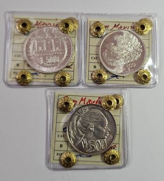 Lotto di 3 monete da 500 lire S. Marino