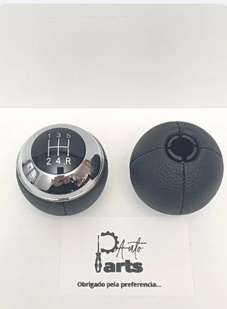 Manete de velocidades em pele Mini 5V fundo Preto