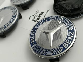 4x Tampas Buchas de llantas cubo Mercedes 75mm
