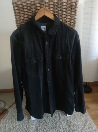 Camisa vaquero negra xl