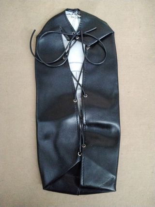 Funda asiento negra moto antigua