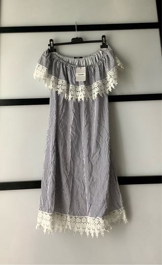 Vestitino TEZENIS righe/pizzo con cartellino