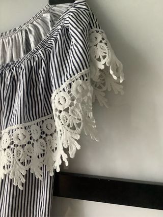 Vestitino TEZENIS righe/pizzo con cartellino