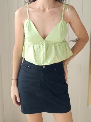 Crop top lima volante