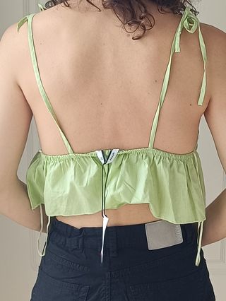 Crop top lima volante