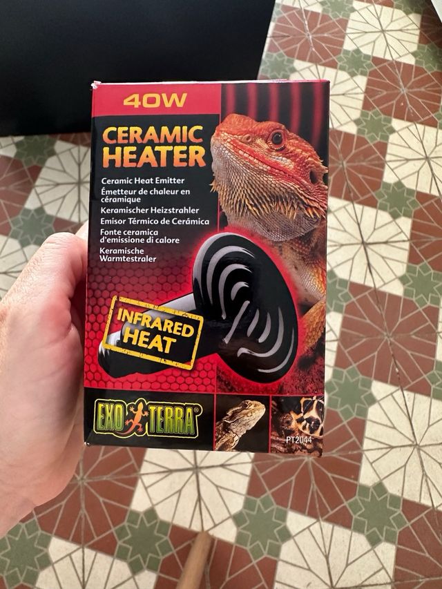 Lampara calor reptiles