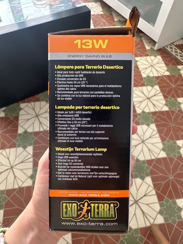 Bombilla UVB 150 para reptiles